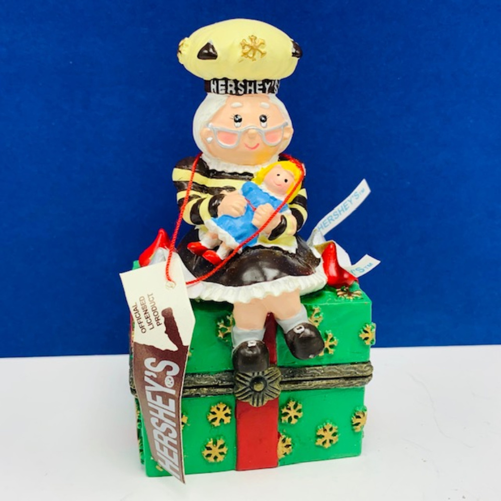 Hersheys trinket jewelry box Christmas ornament